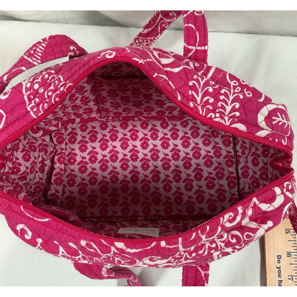 Vera Bradley Twirly Birds Pink Shoulder Bag Purse ( Retired Pattern) - Picture 6 of 12